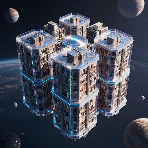 Massive Floating Digital Archive