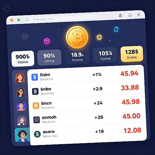 Exaggerated Crypto Exchange Dashboard
