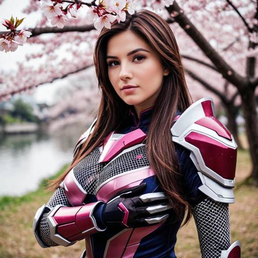 DVA Cosplay Male with Cherry Blossoms
