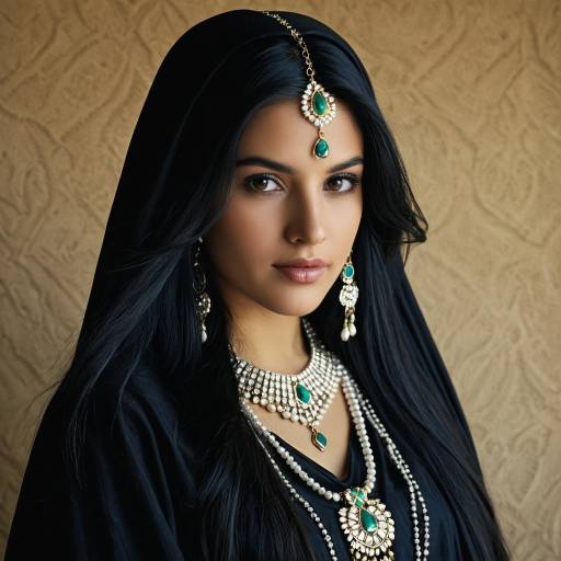 Arabian Woman in Traditional Jewelry