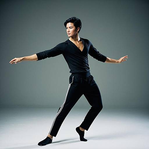 Realistic Modern Dance Costume for Male Performer