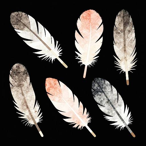 Watercolor Feathered Arrows Game Asset