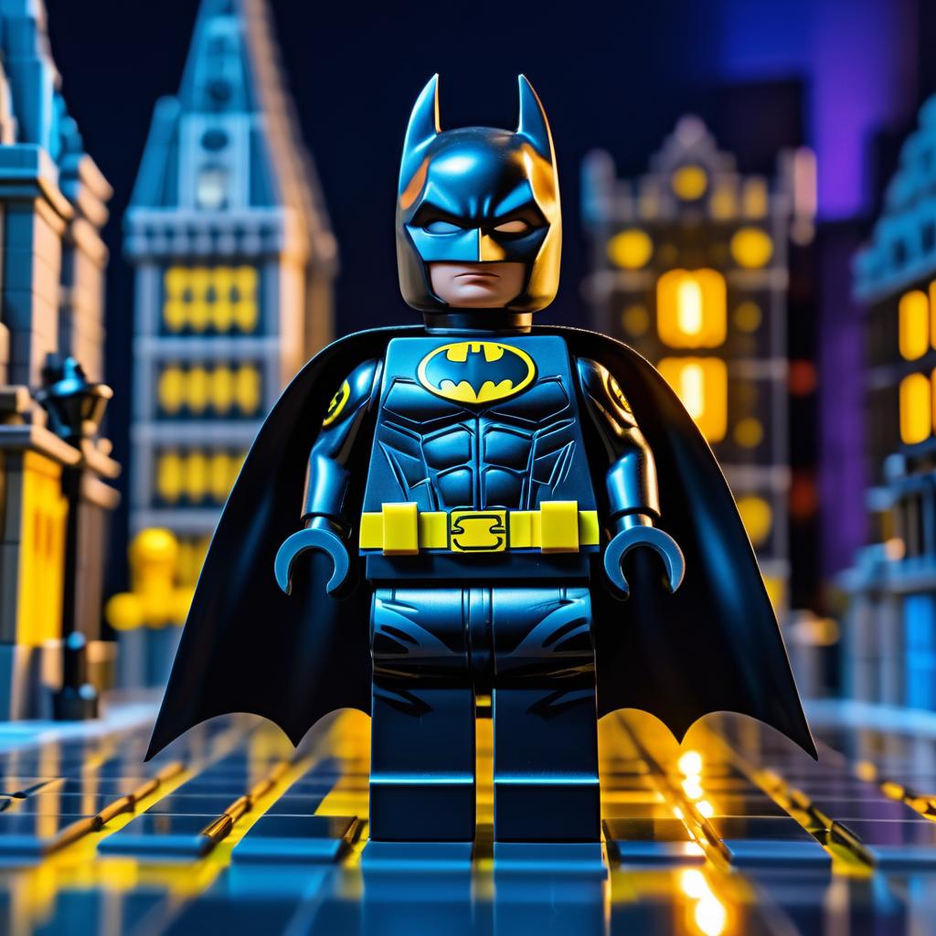 Batman Lego Figurine in Gotham City