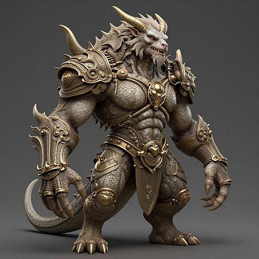 Intricate Realistic Anthropomorphic Monster