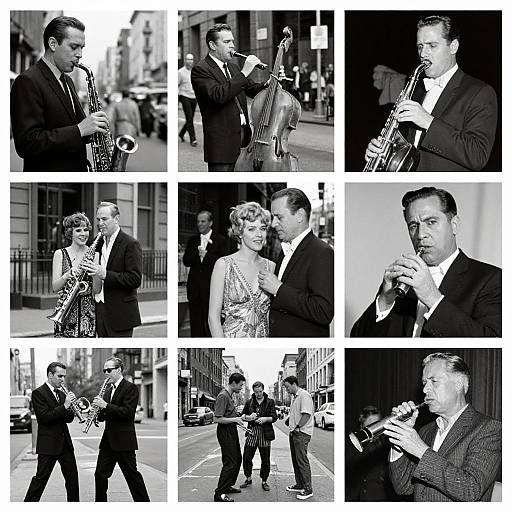 Jazz Age Street Incident Photo Collage