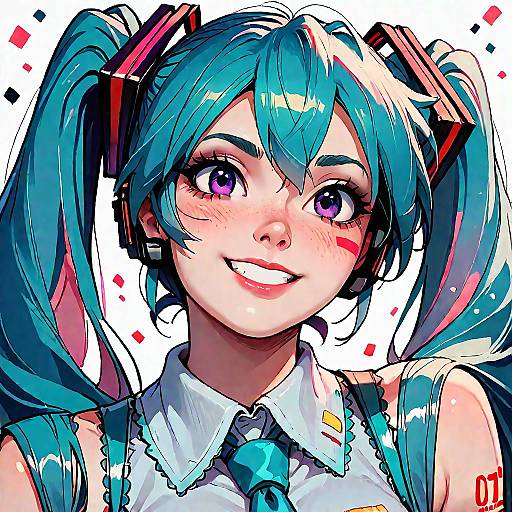 Comical Hatsune Miku Smile