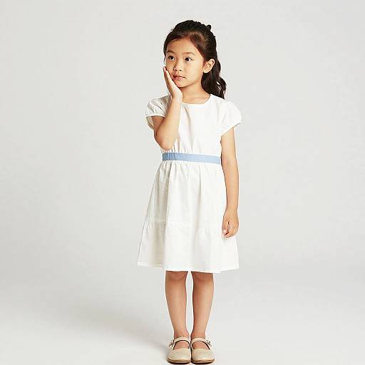 Vintage Portrait of Young Asian Girl