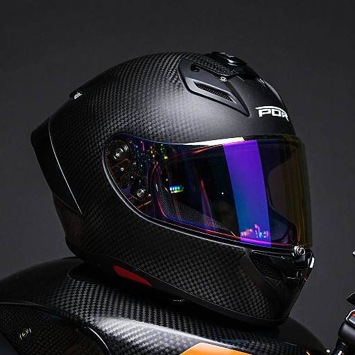 Matte Black Aerodynamic Racing Helmet