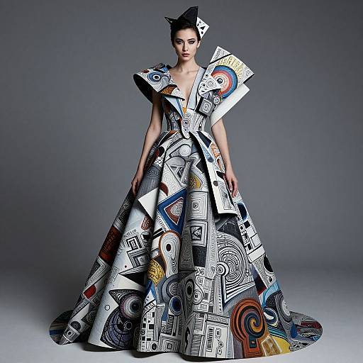 Avant-Garde Fashion Portrait Masterpiece