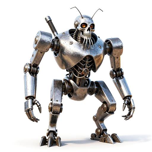 Chrome-Forged Scrapyard Octopedal Scavenger Construct