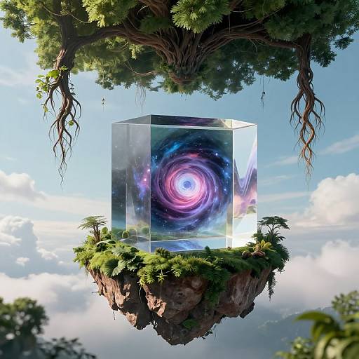 Cosmic Vortex in Transparent Cube