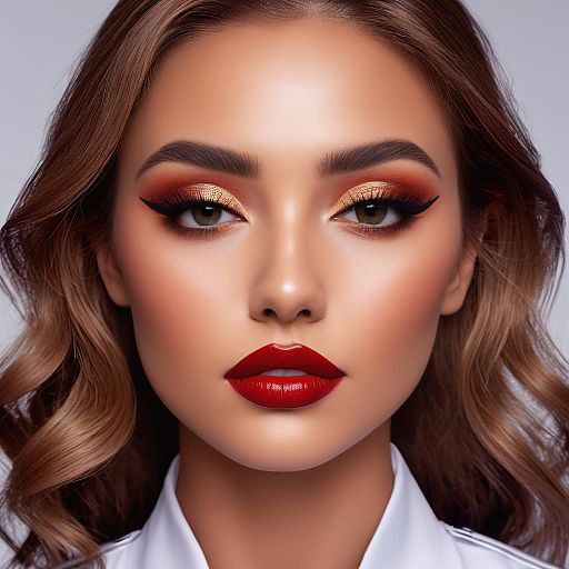 Charming Nurse Portrait with Exquisite Makeup