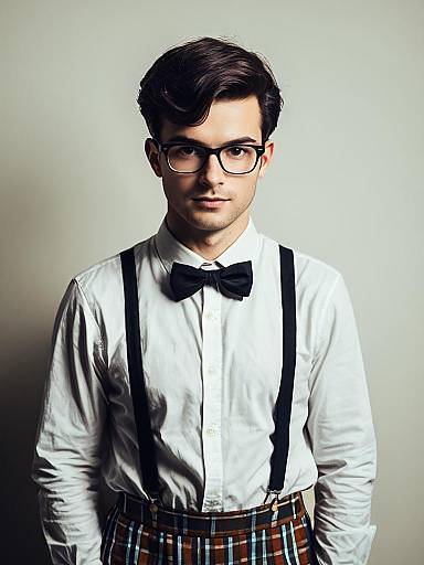 Photorealistic Nerd Costume Portrait