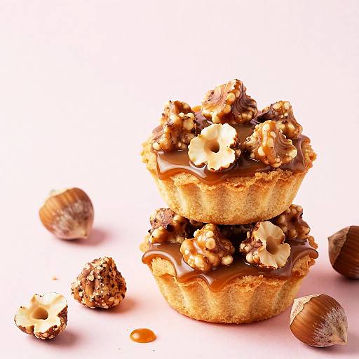 Hyper-Realistic Hazelnut Tart Stack