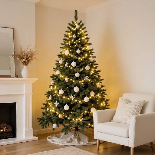 Cozy Christmas Living Room Scene