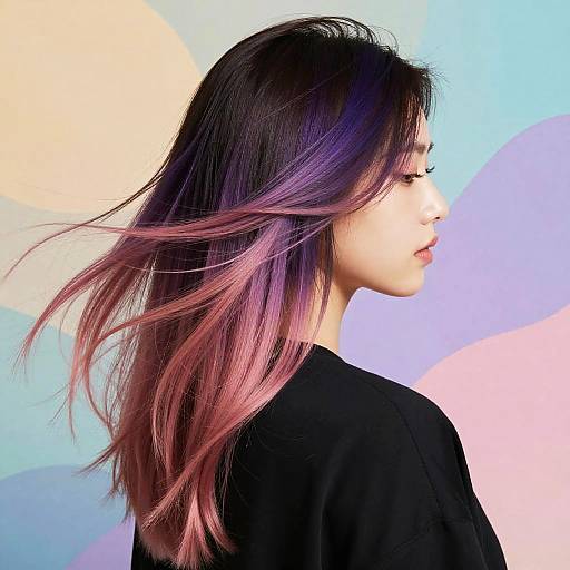 Dynamic Digital Portrait with Gradient Hair
