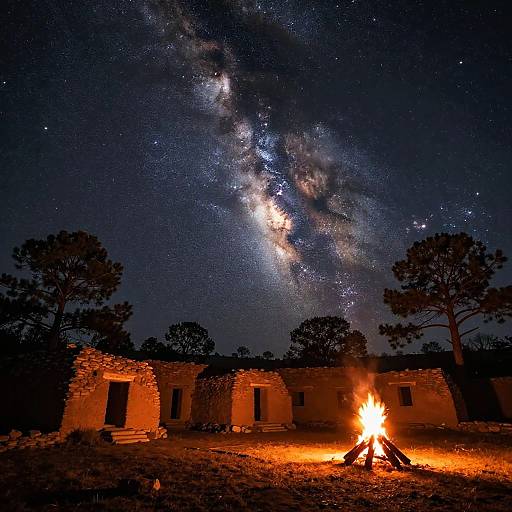 Mystical Night at Chaco Ruins