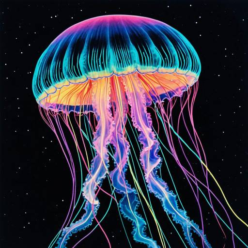 Neon Jellyfish Artwork