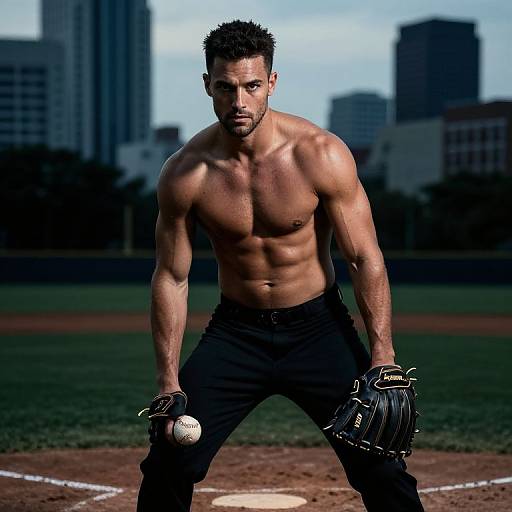 Rhys Hoskins Powerful Baseball Pose