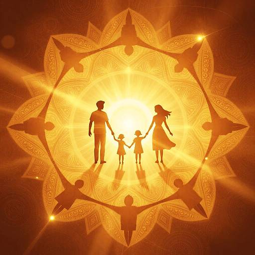 Golden Mandala Family Bond