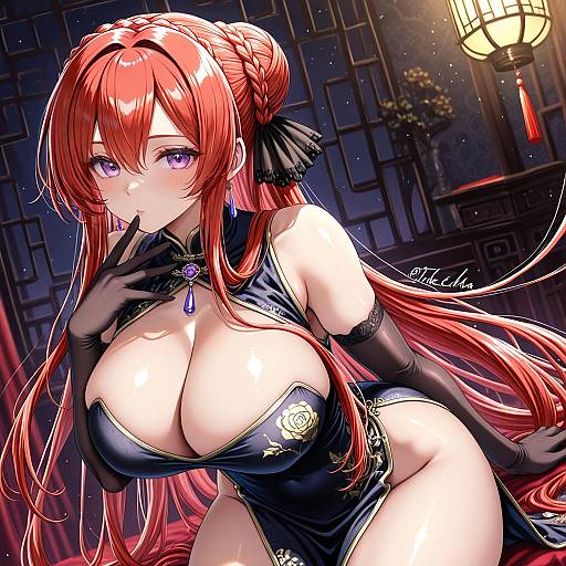 Illustration of Monarch (azur lane), azur lane in the style of Takecha