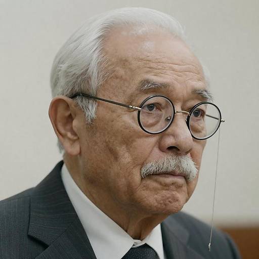 Close-Up Portrait of an Elderly Gentleman