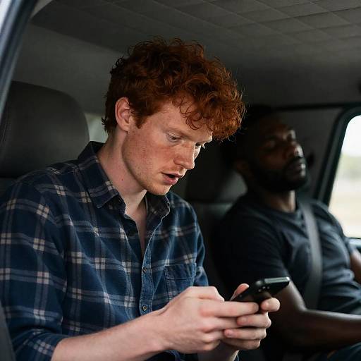 Intense Focus in a Dim Vehicle Interior