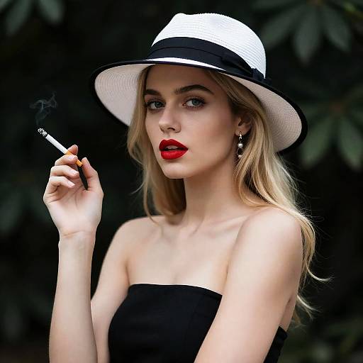 Elegant Portrait of a Blonde Woman