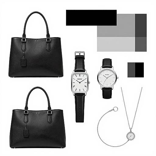 Minimalist Monochrome Fashion Accessories