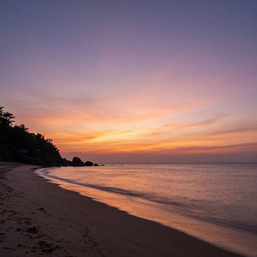 Sunset Coastal Nature Landscape
