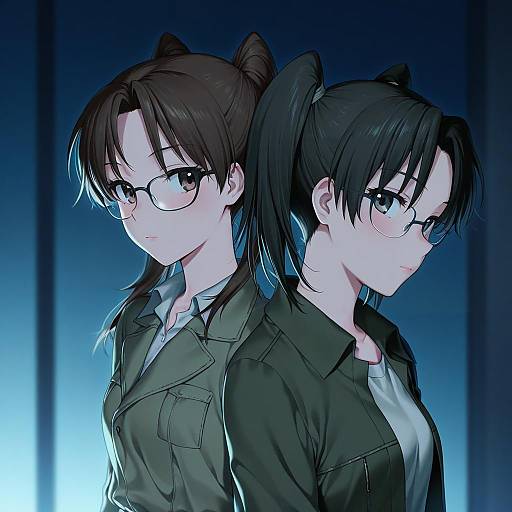 Illustration of Amasawa yuuko, dennou coil in the style of Ia (ias1010)