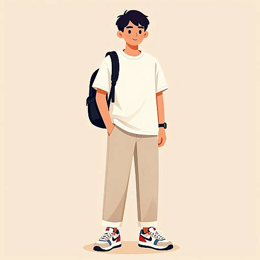 Confident Young Man in Stylish Casual Wear