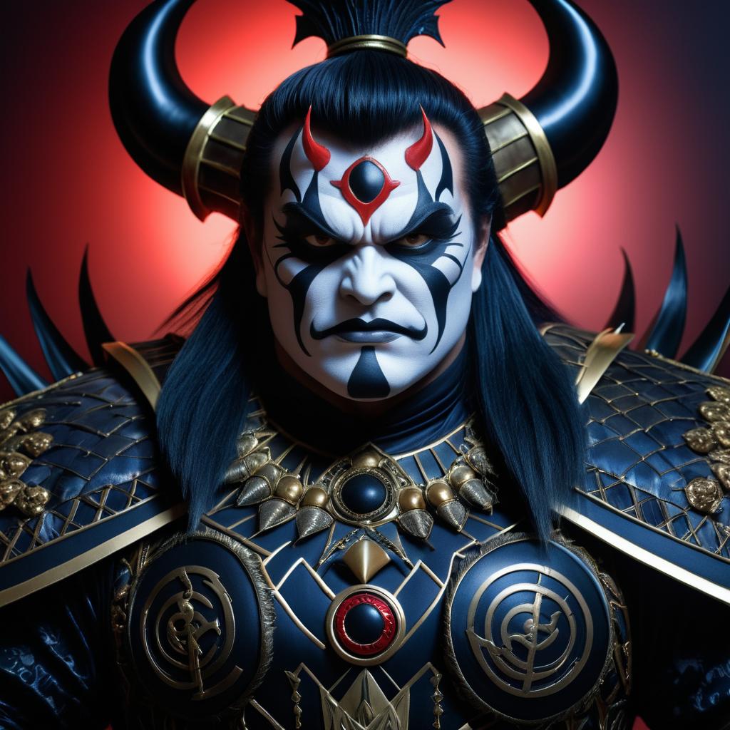 Eerie Portrait of Jack Black as Shao Kahn