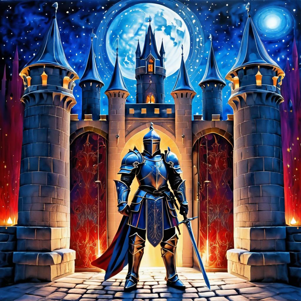 Noble Knight Guarding Enchanted Castle