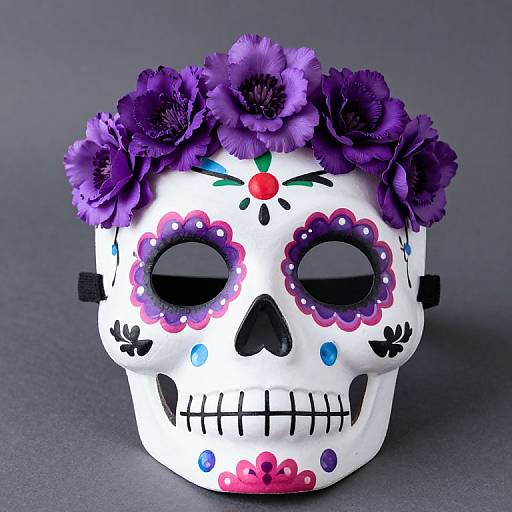 Day of the Dead Sugar Skull Mask