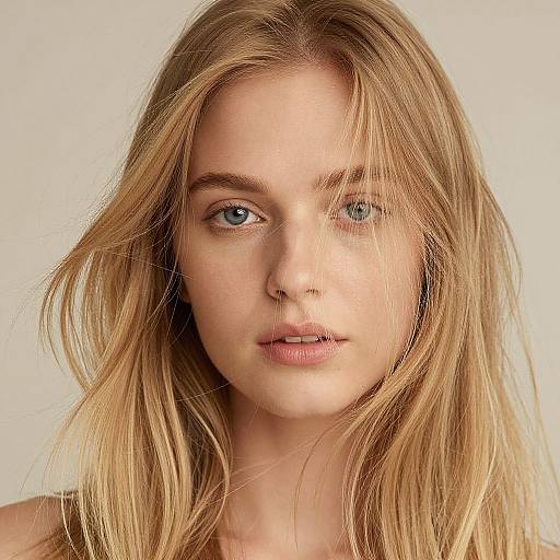 Realistic Blonde Hair Portrait Filter