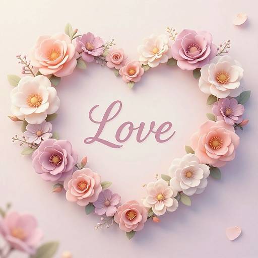 Ethereal Pastel Heart Tribute