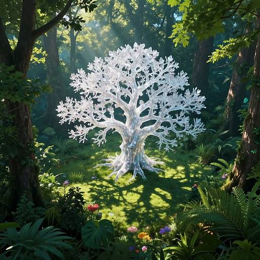Enchanted Crystalline Forest Dreamscape