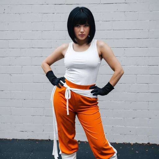 Chell Cosplay in Unique Jumpsuit Outfit