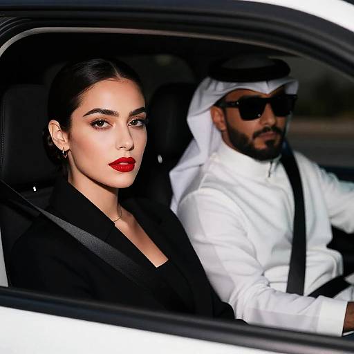 Intense Nighttime Car Portrait