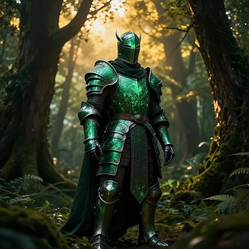 Majestic Guardian in Enchanted Forest