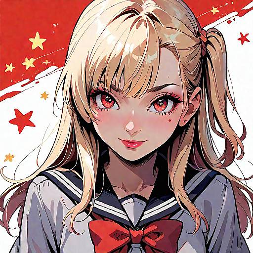 Anime Girl Hoshino Ruby Portrait