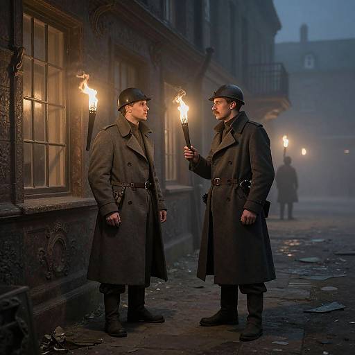 Surreal Baroque Urban Encounter