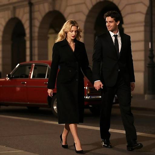 Romantic Night Walk in the City