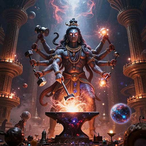 Shiva: Cosmic Smith of Newborn Stars