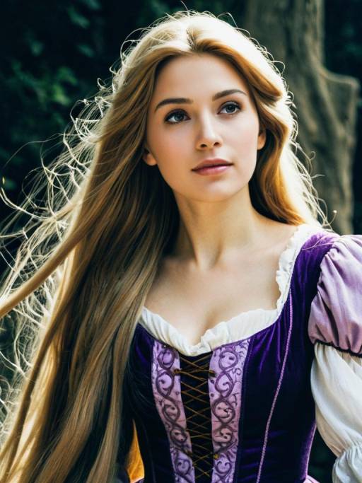 Enchanting Rapunzel Fairytale Cosplay Portrait