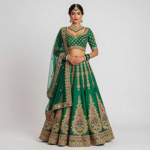Elegant Traditional Indian Wedding Attire