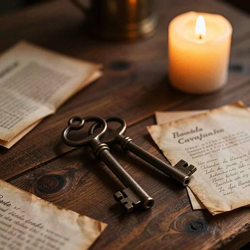 Rustic Nostalgic Table Scene