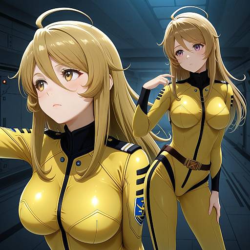 Illustration of Mori yuki, uchuu senkan yamato in the style of Tomatto (@ma!)