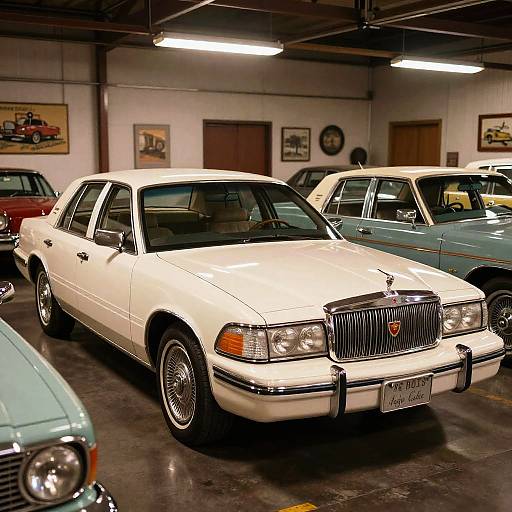 Vintage Crown Victoria Garage Scene